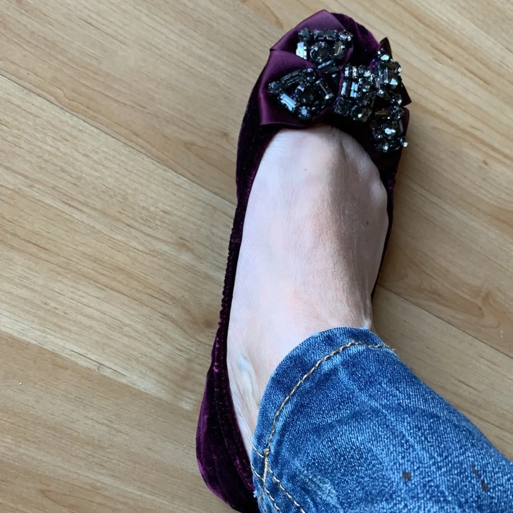 Tory Burch velvet flats